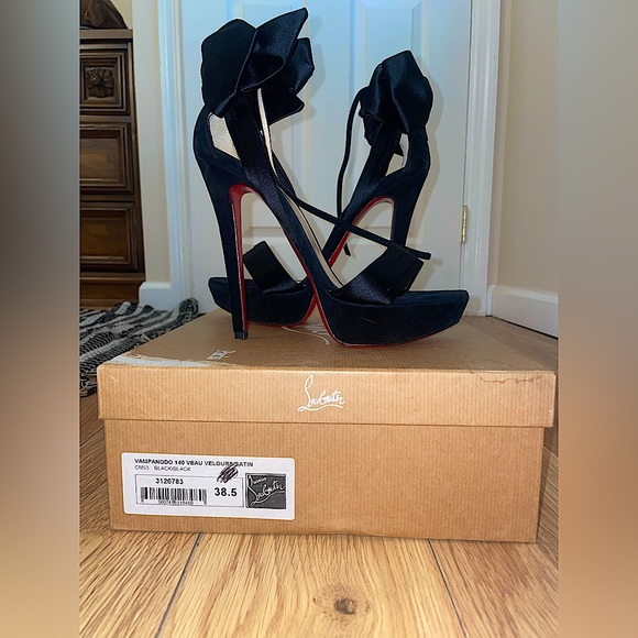 Christian Louboutin - VAMPANODO 140 VEAU VELOURS SATIN - Picture 2 of 10